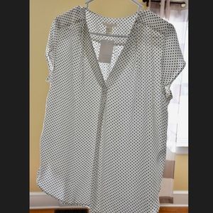 H&M polka dot blouse